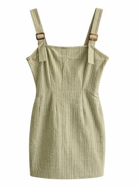 Green Striped Bodycon Dress